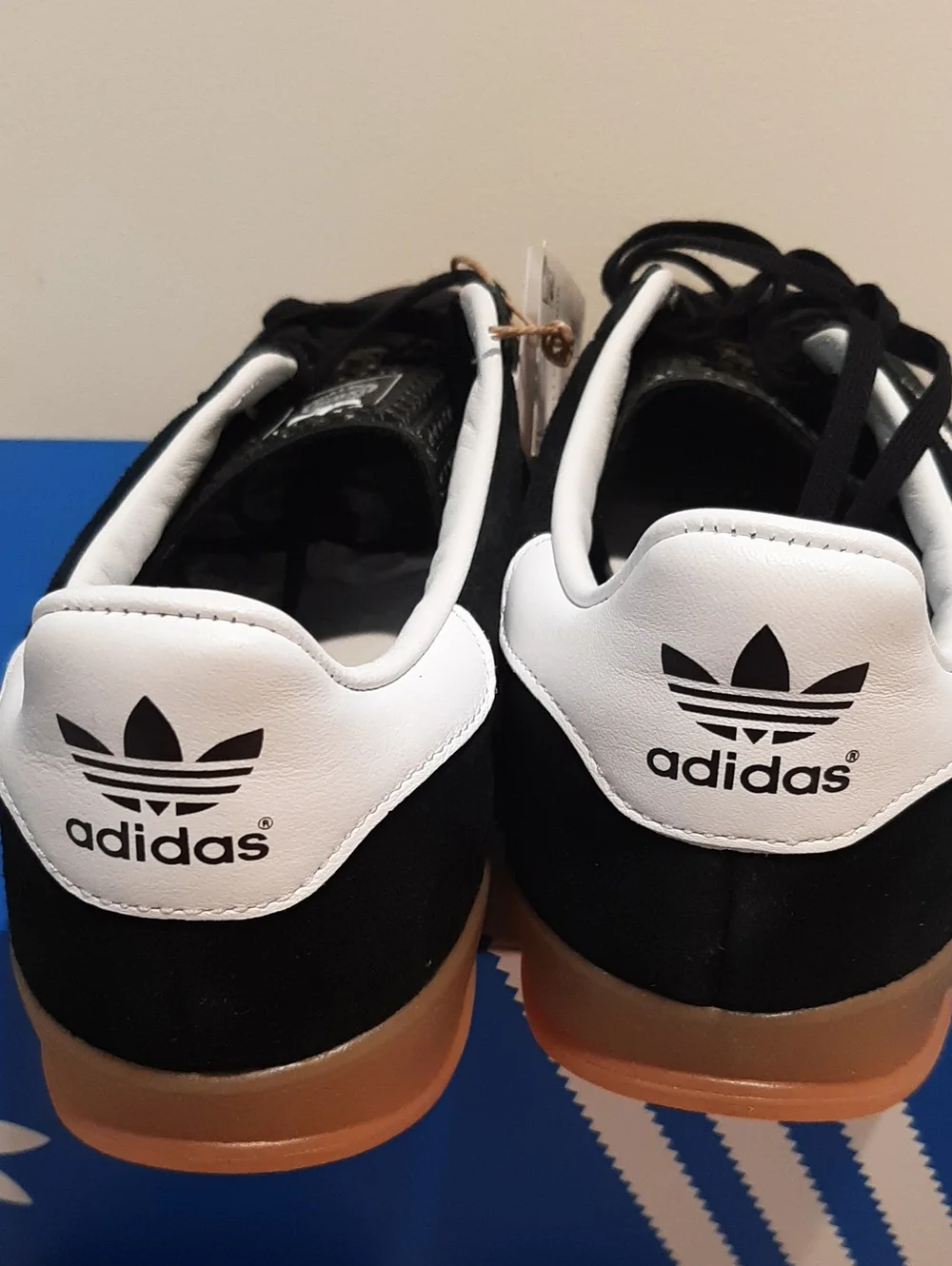 adidas Gazelle Indoor  Black White with Gum Sole NIB